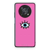 Thumbnail for Huawei Nova Y90 Blue Eye Pink θήκη από τη Smartfits με σχέδιο στο πίσω μέρος και μαύρο περίβλημα | Smartphone case with colorful back and black bezels by Smartfits