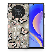 Thumbnail for Θήκη Huawei Nova Y90 Butterflies Boho από τη Smartfits με σχέδιο στο πίσω μέρος και μαύρο περίβλημα | Huawei Nova Y90 Butterflies Boho case with colorful back and black bezels