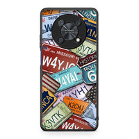 Thumbnail for Huawei Nova Y90 Car Plates θήκη από τη Smartfits με σχέδιο στο πίσω μέρος και μαύρο περίβλημα | Smartphone case with colorful back and black bezels by Smartfits