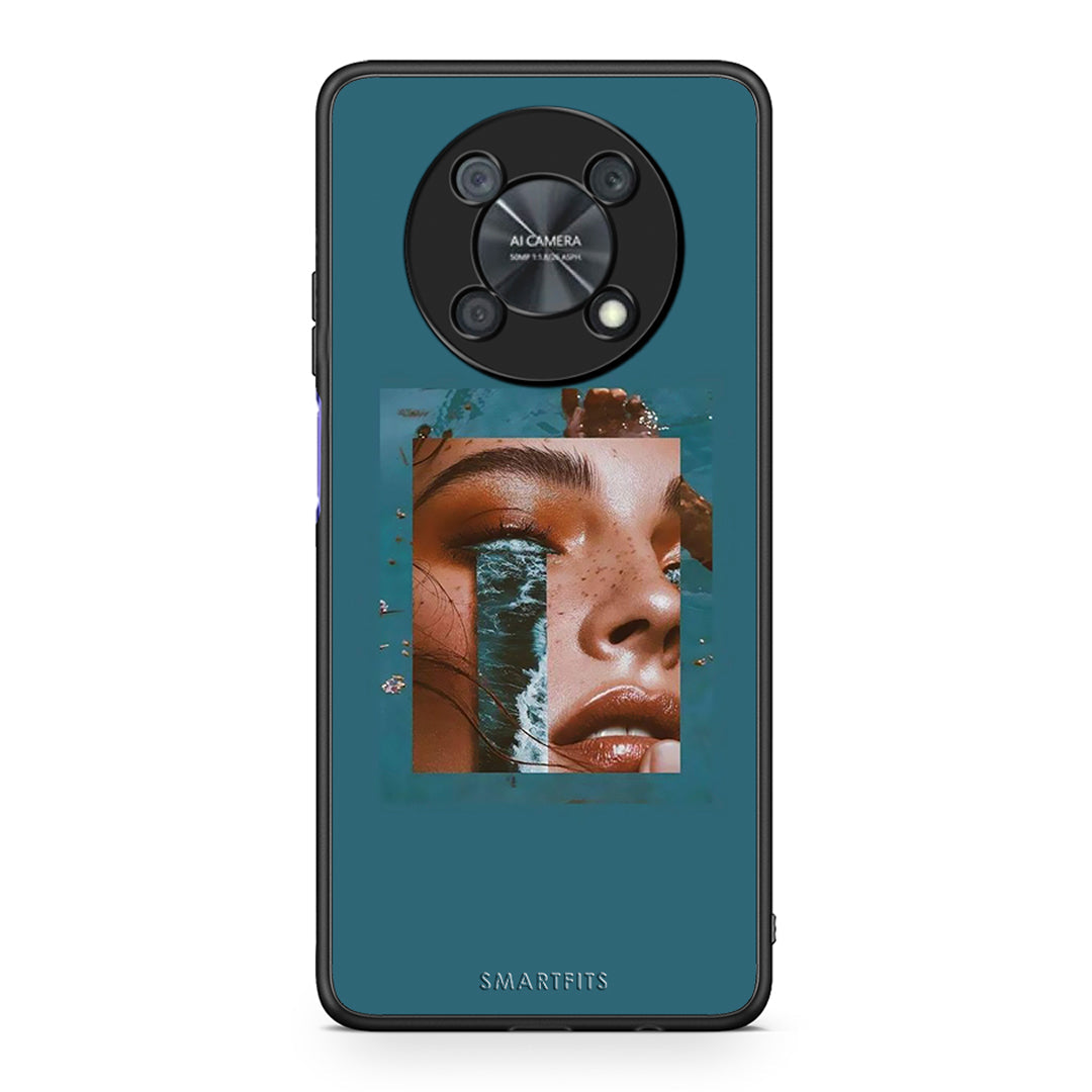 Huawei Nova Y90 Cry An Ocean θήκη από τη Smartfits με σχέδιο στο πίσω μέρος και μαύρο περίβλημα | Smartphone case with colorful back and black bezels by Smartfits