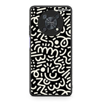 Thumbnail for Huawei Nova Y90 Doodle Art θήκη από τη Smartfits με σχέδιο στο πίσω μέρος και μαύρο περίβλημα | Smartphone case with colorful back and black bezels by Smartfits