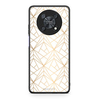 Thumbnail for 111 - Huawei Nova Y90 Luxury White Geometric case, cover, bumper