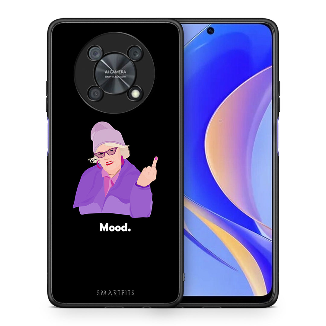 Θήκη Huawei Nova Y90 Grandma Mood Black από τη Smartfits με σχέδιο στο πίσω μέρος και μαύρο περίβλημα | Huawei Nova Y90 Grandma Mood Black case with colorful back and black bezels