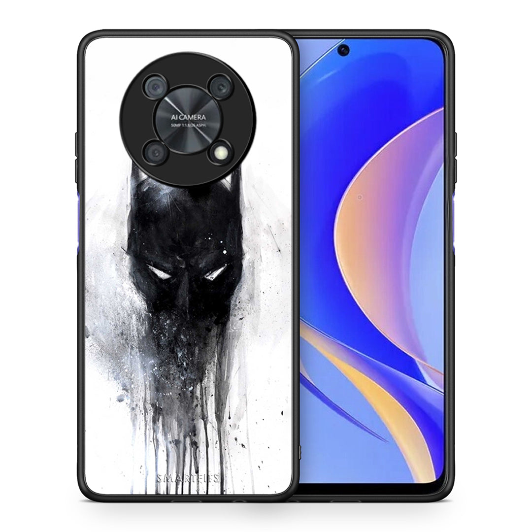 Θήκη Huawei Nova Y90 Paint Bat Hero από τη Smartfits με σχέδιο στο πίσω μέρος και μαύρο περίβλημα | Huawei Nova Y90 Paint Bat Hero case with colorful back and black bezels