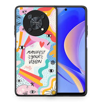 Thumbnail for Θήκη Huawei Nova Y90 Manifest Your Vision από τη Smartfits με σχέδιο στο πίσω μέρος και μαύρο περίβλημα | Huawei Nova Y90 Manifest Your Vision case with colorful back and black bezels