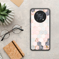 Thumbnail for Marble Hexagon Pink - Huawei Nova Y90 case
