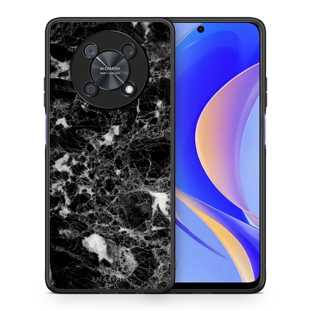 Θήκη Huawei Nova Y90 Male Marble από τη Smartfits με σχέδιο στο πίσω μέρος και μαύρο περίβλημα | Huawei Nova Y90 Male Marble case with colorful back and black bezels