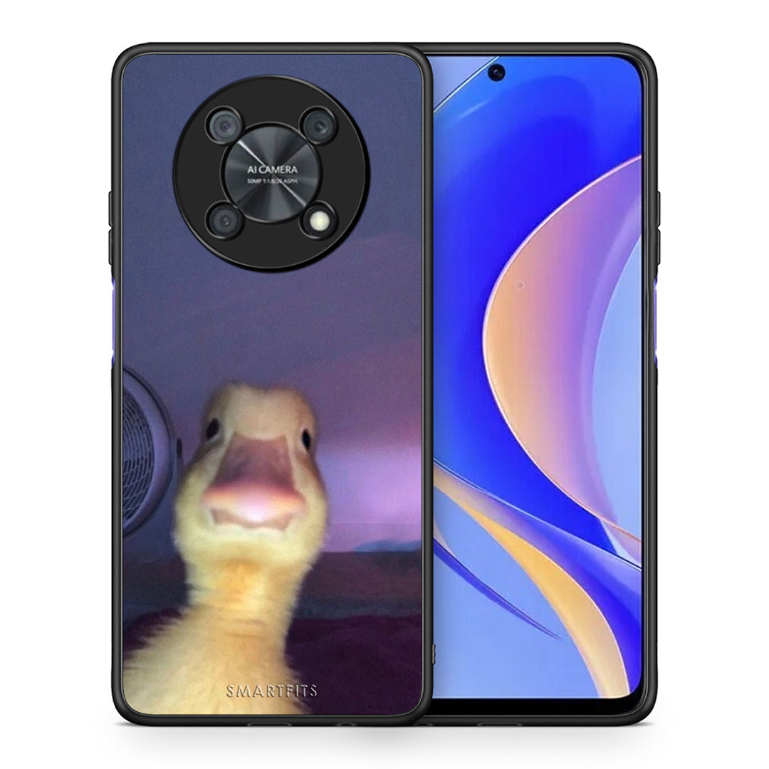 Θήκη Huawei Nova Y90 Meme Duck από τη Smartfits με σχέδιο στο πίσω μέρος και μαύρο περίβλημα | Huawei Nova Y90 Meme Duck case with colorful back and black bezels