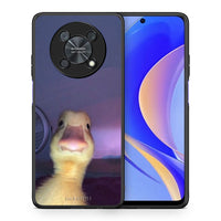 Thumbnail for Θήκη Huawei Nova Y90 Meme Duck από τη Smartfits με σχέδιο στο πίσω μέρος και μαύρο περίβλημα | Huawei Nova Y90 Meme Duck case with colorful back and black bezels