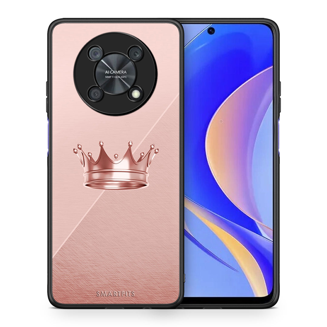 Θήκη Huawei Nova Y90 Crown Minimal από τη Smartfits με σχέδιο στο πίσω μέρος και μαύρο περίβλημα | Huawei Nova Y90 Crown Minimal case with colorful back and black bezels