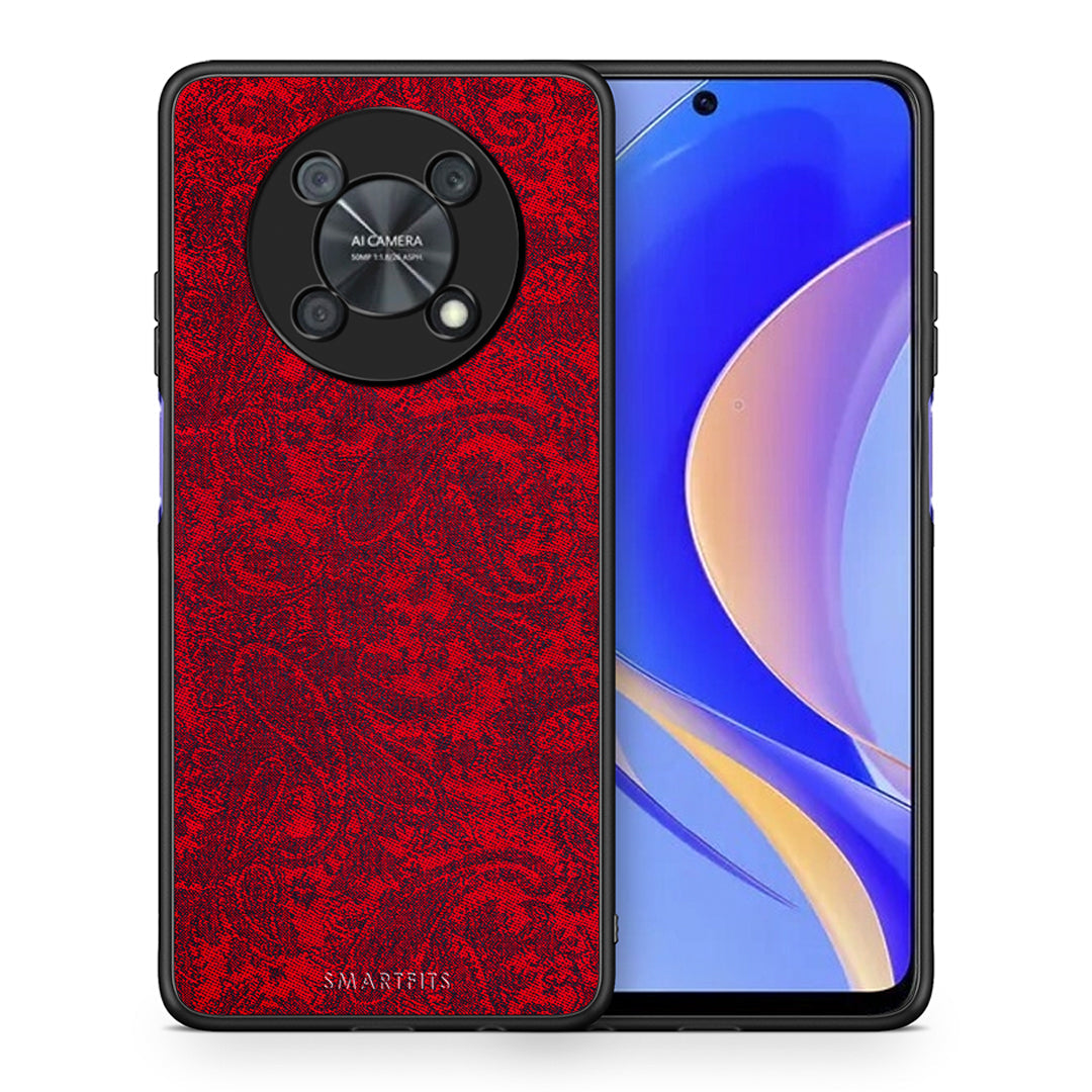 Θήκη Huawei Nova Y90 Paisley Cashmere από τη Smartfits με σχέδιο στο πίσω μέρος και μαύρο περίβλημα | Huawei Nova Y90 Paisley Cashmere case with colorful back and black bezels