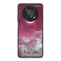 Thumbnail for Huawei Nova Y90 Pink Moon θήκη από τη Smartfits με σχέδιο στο πίσω μέρος και μαύρο περίβλημα | Smartphone case with colorful back and black bezels by Smartfits