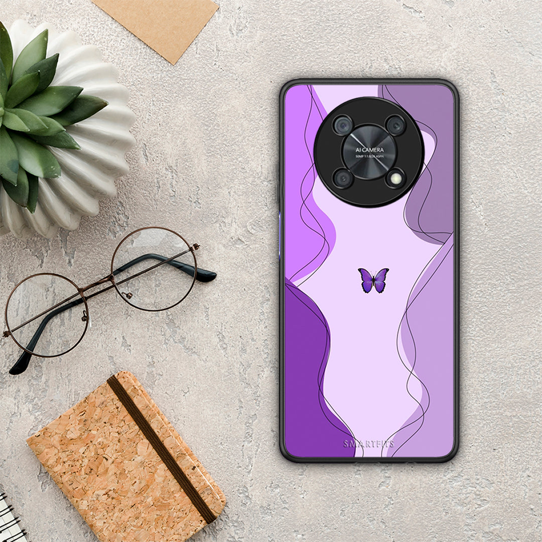 Purple Mariposa - Huawei Nova Y90 case
