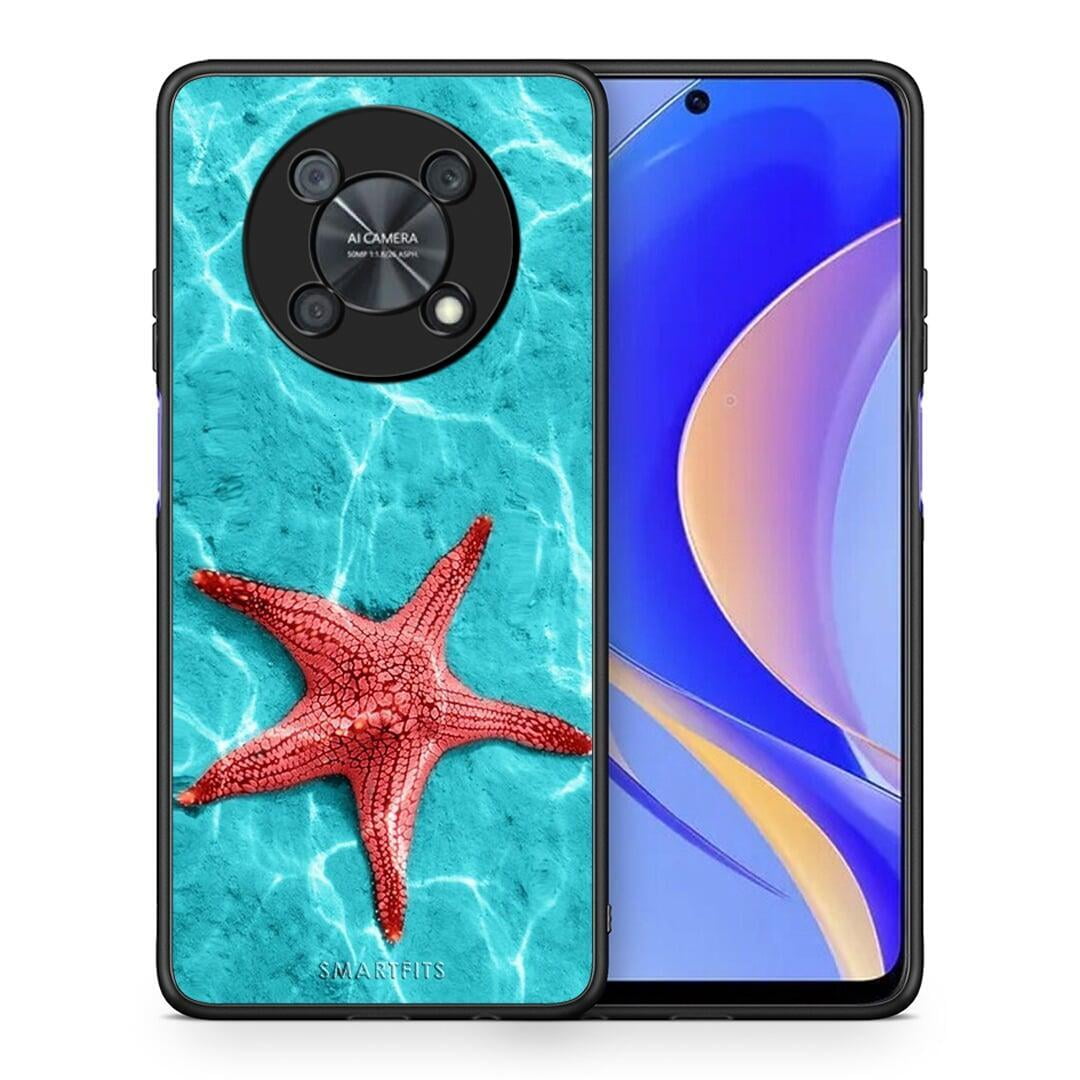 Θήκη Huawei Nova Y90 Red Starfish από τη Smartfits με σχέδιο στο πίσω μέρος και μαύρο περίβλημα | Huawei Nova Y90 Red Starfish case with colorful back and black bezels