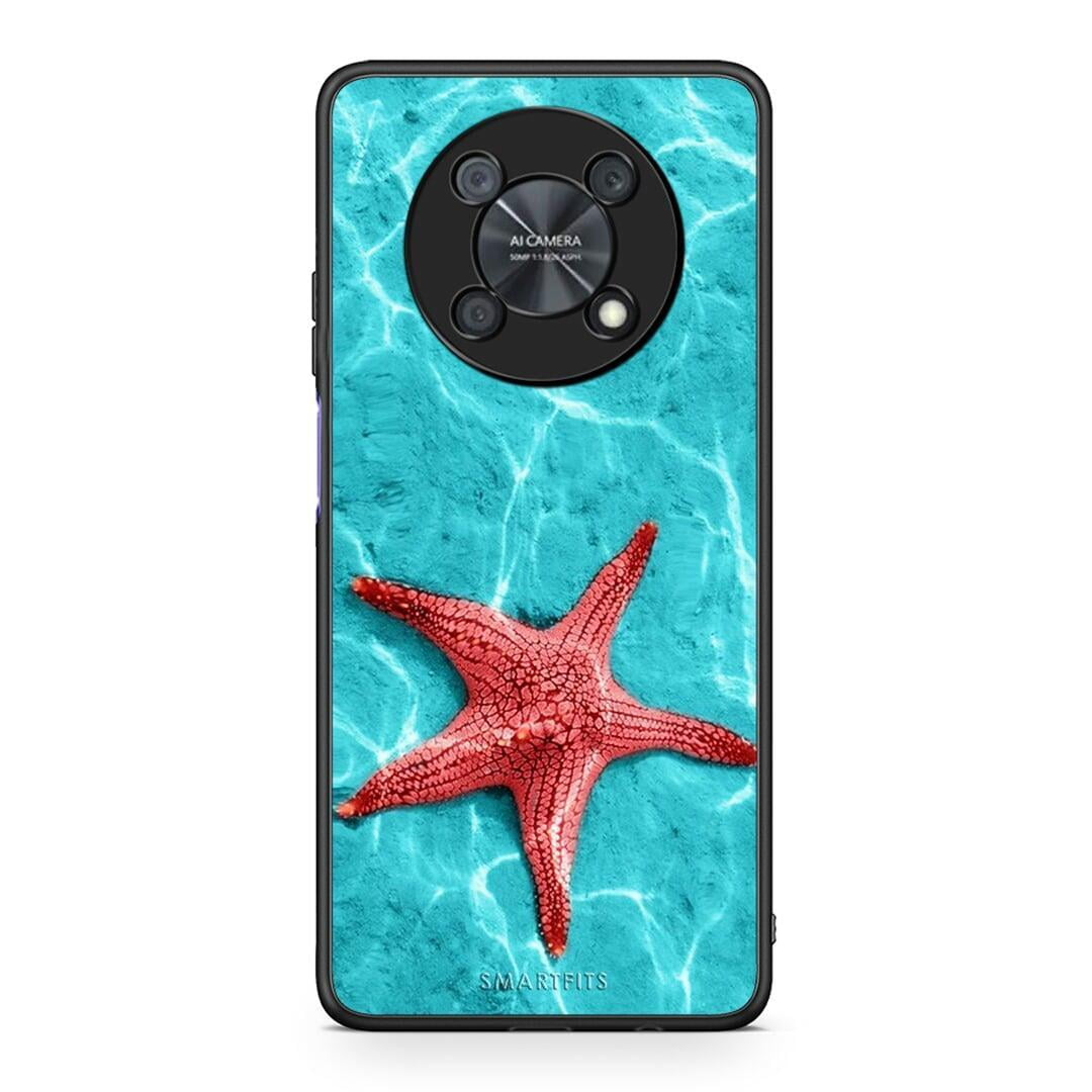Huawei Nova Y90 Red Starfish Θήκη από τη Smartfits με σχέδιο στο πίσω μέρος και μαύρο περίβλημα | Smartphone case with colorful back and black bezels by Smartfits