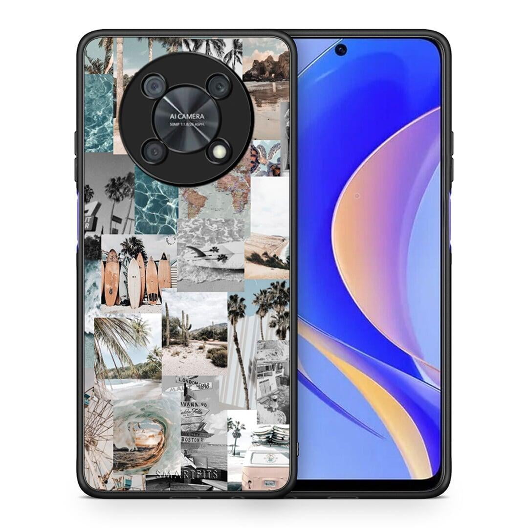 Θήκη Huawei Nova Y90 Retro Beach Life από τη Smartfits με σχέδιο στο πίσω μέρος και μαύρο περίβλημα | Huawei Nova Y90 Retro Beach Life case with colorful back and black bezels