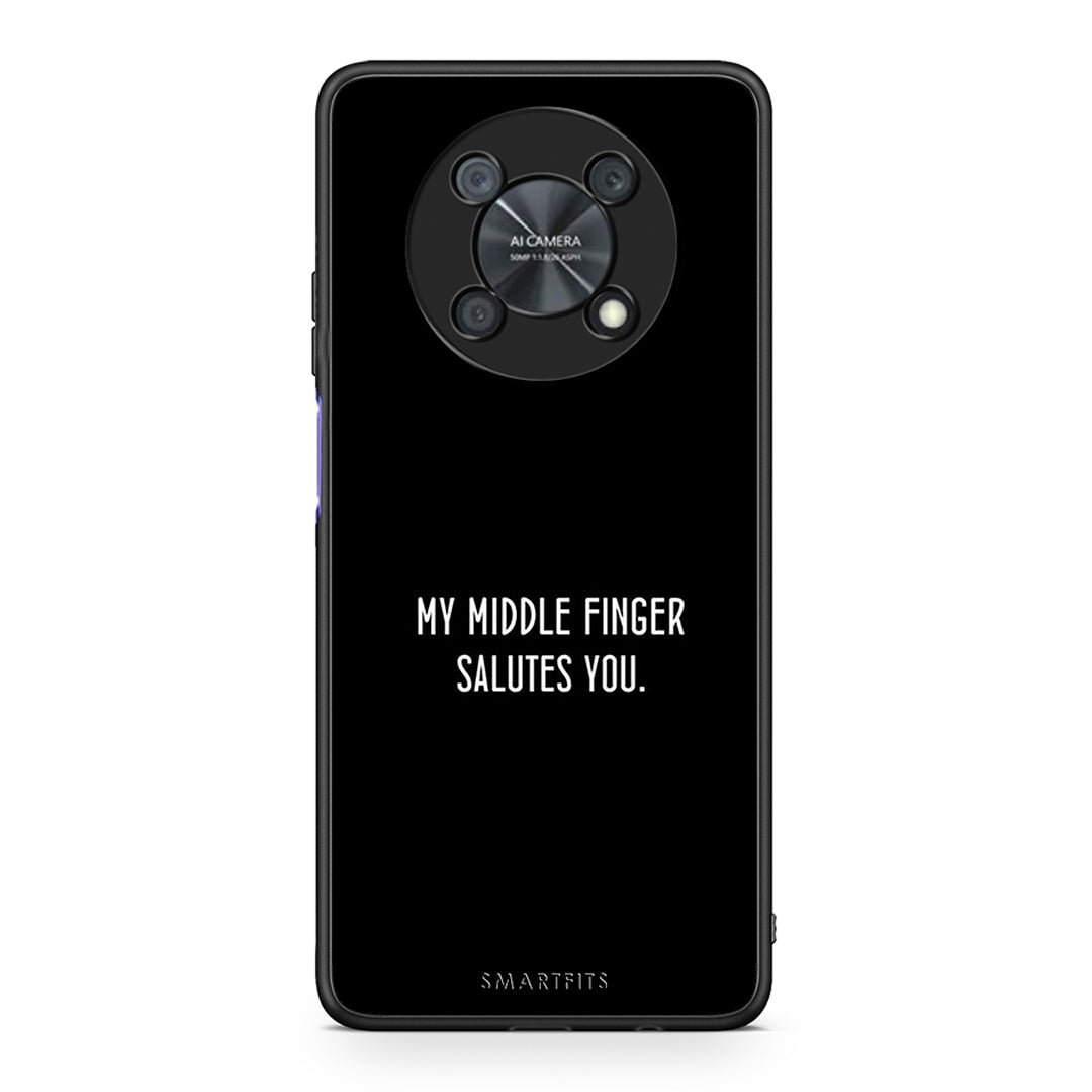 Huawei Nova Y90 Salute θήκη από τη Smartfits με σχέδιο στο πίσω μέρος και μαύρο περίβλημα | Smartphone case with colorful back and black bezels by Smartfits