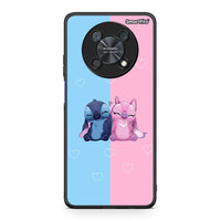 Thumbnail for Huawei Nova Y90 Stitch And Angel θήκη από τη Smartfits με σχέδιο στο πίσω μέρος και μαύρο περίβλημα | Smartphone case with colorful back and black bezels by Smartfits