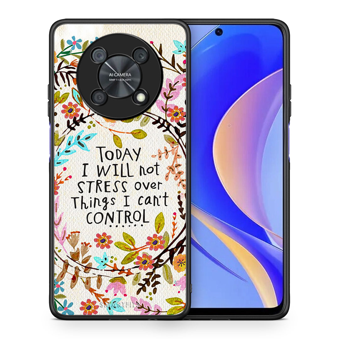 Θήκη Huawei Nova Y90 Stress Over από τη Smartfits με σχέδιο στο πίσω μέρος και μαύρο περίβλημα | Huawei Nova Y90 Stress Over case with colorful back and black bezels