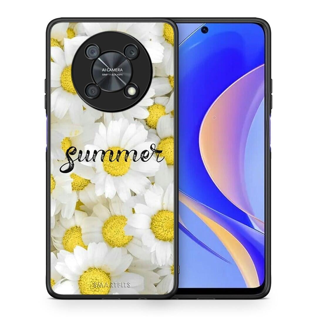 Θήκη Huawei Nova Y90 Summer Daisies από τη Smartfits με σχέδιο στο πίσω μέρος και μαύρο περίβλημα | Huawei Nova Y90 Summer Daisies case with colorful back and black bezels