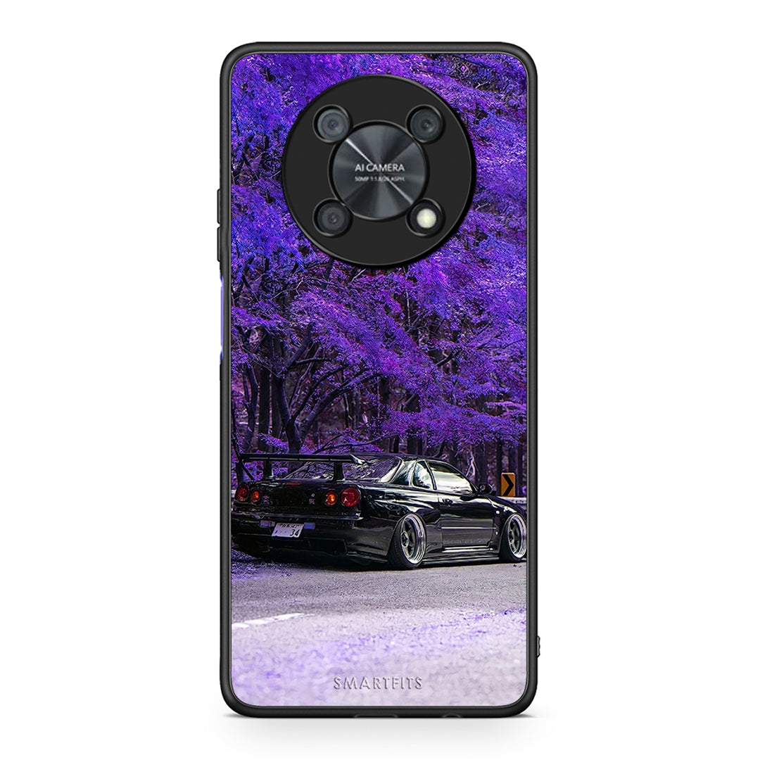 Huawei Nova Y90 Super Car Θήκη Αγίου Βαλεντίνου από τη Smartfits με σχέδιο στο πίσω μέρος και μαύρο περίβλημα | Smartphone case with colorful back and black bezels by Smartfits