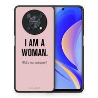 Thumbnail for Θήκη Huawei Nova Y90 Superpower Woman από τη Smartfits με σχέδιο στο πίσω μέρος και μαύρο περίβλημα | Huawei Nova Y90 Superpower Woman case with colorful back and black bezels