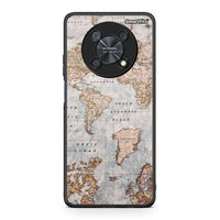 Thumbnail for Huawei Nova Y90 World Map θήκη από τη Smartfits με σχέδιο στο πίσω μέρος και μαύρο περίβλημα | Smartphone case with colorful back and black bezels by Smartfits