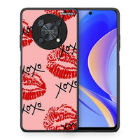 Thumbnail for Θήκη Huawei Nova Y90 XOXO Lips από τη Smartfits με σχέδιο στο πίσω μέρος και μαύρο περίβλημα | Huawei Nova Y90 XOXO Lips case with colorful back and black bezels