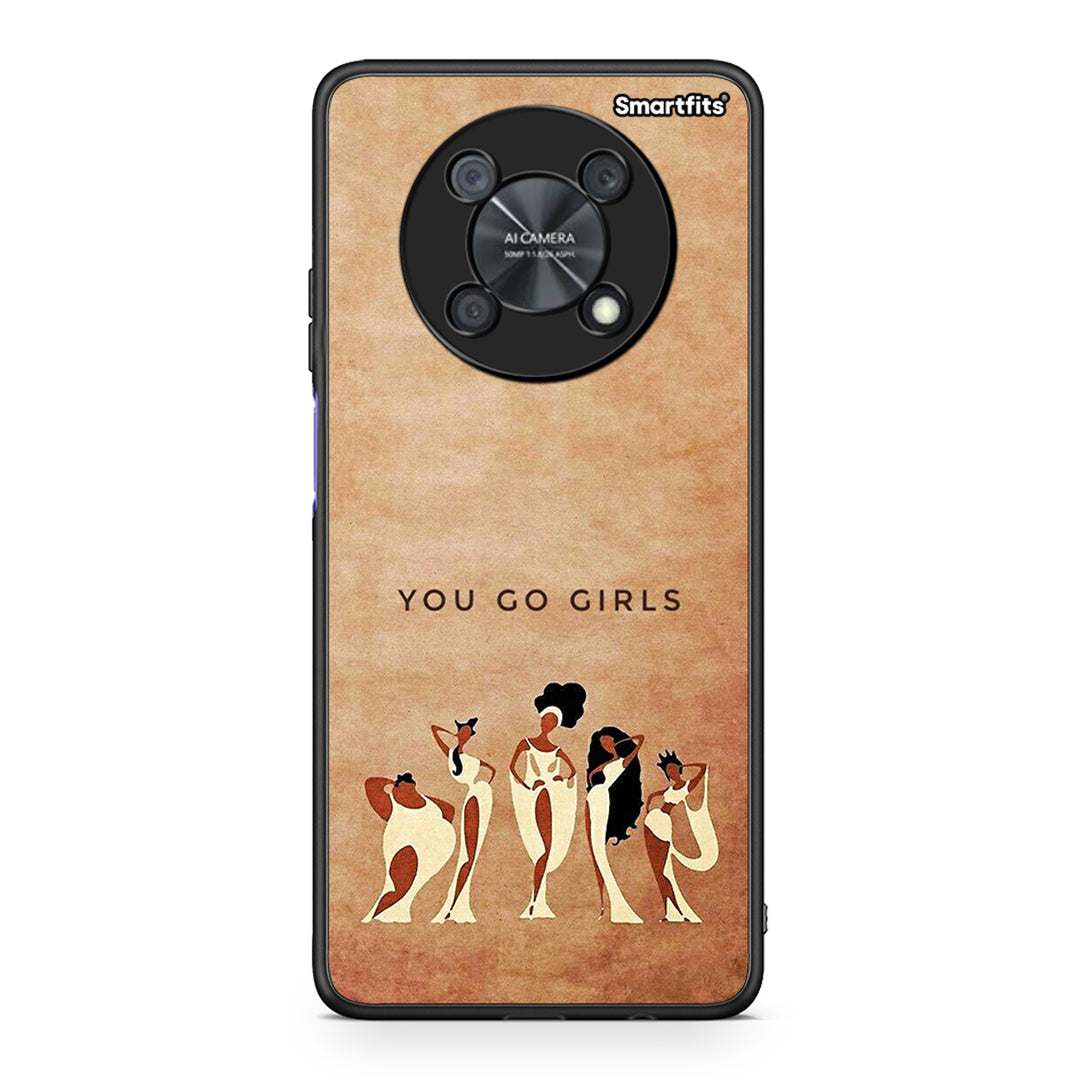 Huawei Nova Y90 You Go Girl θήκη από τη Smartfits με σχέδιο στο πίσω μέρος και μαύρο περίβλημα | Smartphone case with colorful back and black bezels by Smartfits