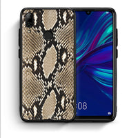 Thumbnail for Θήκη Huawei P Smart 2019 Fashion Snake Animal από τη Smartfits με σχέδιο στο πίσω μέρος και μαύρο περίβλημα | Huawei P Smart 2019 Fashion Snake Animal case with colorful back and black bezels