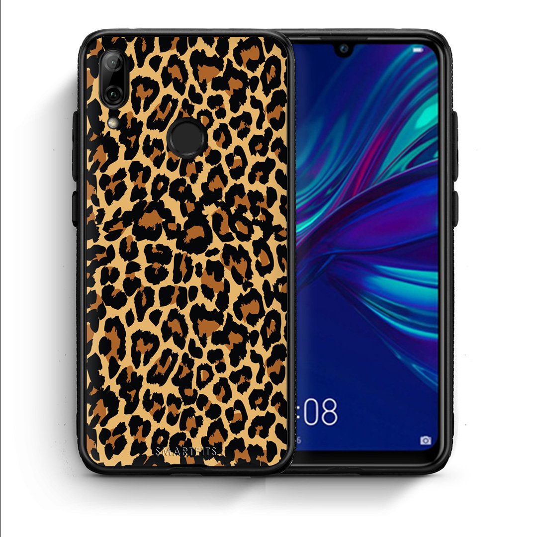 Θήκη Huawei P Smart 2019 Leopard Animal από τη Smartfits με σχέδιο στο πίσω μέρος και μαύρο περίβλημα | Huawei P Smart 2019 Leopard Animal case with colorful back and black bezels