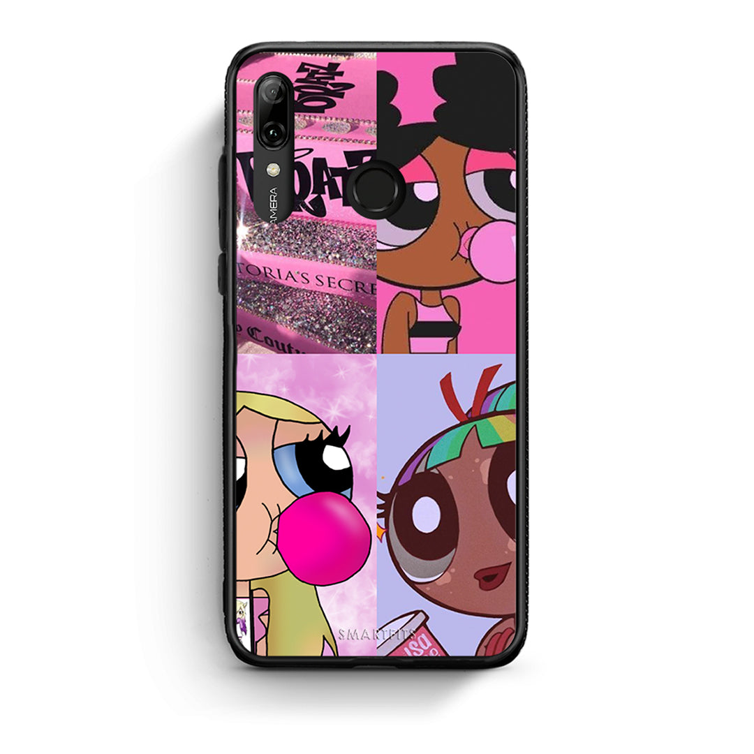 Huawei P Smart 2019 Bubble Girls Θήκη Αγίου Βαλεντίνου από τη Smartfits με σχέδιο στο πίσω μέρος και μαύρο περίβλημα | Smartphone case with colorful back and black bezels by Smartfits