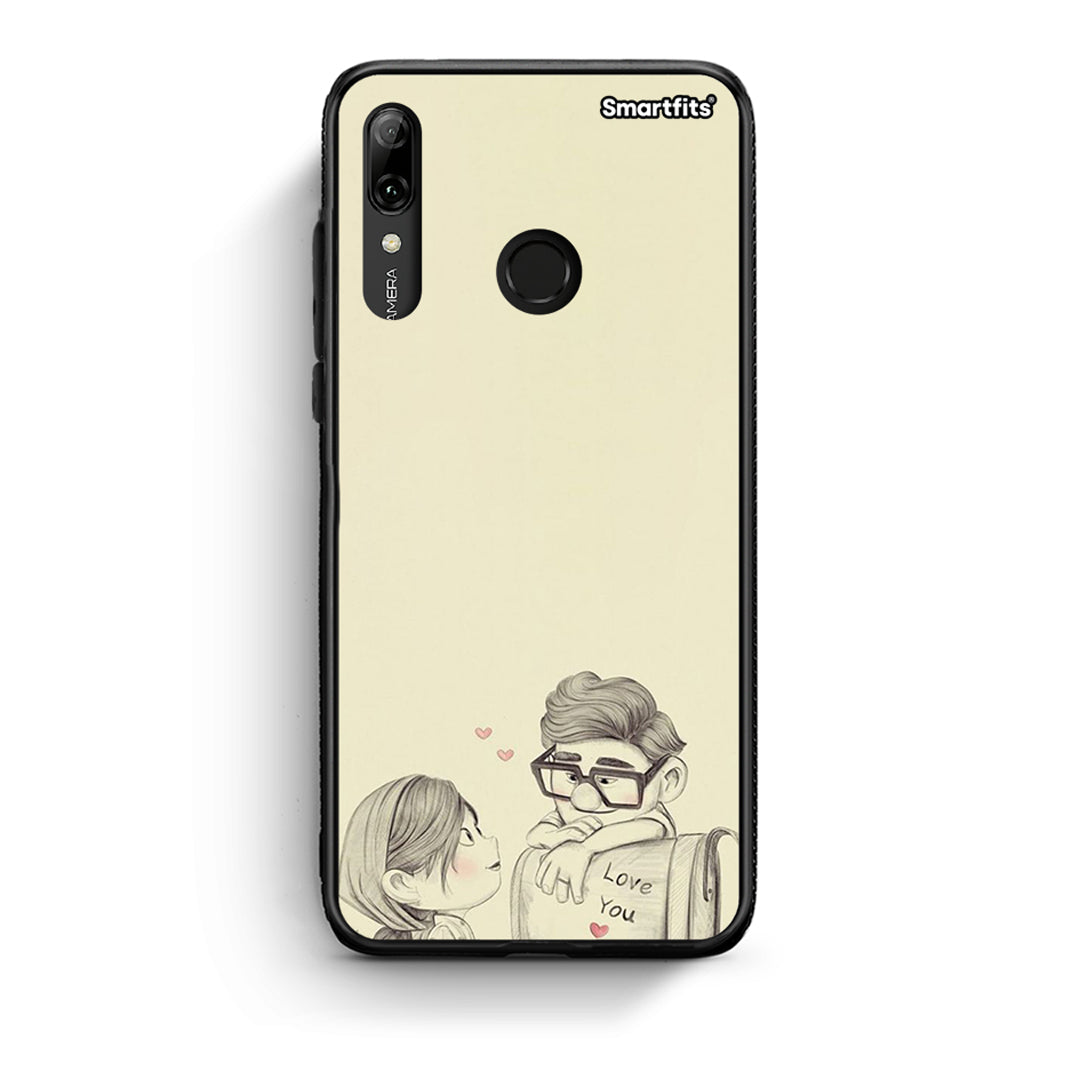 Huawei P Smart 2019 Carl And Ellie θήκη από τη Smartfits με σχέδιο στο πίσω μέρος και μαύρο περίβλημα | Smartphone case with colorful back and black bezels by Smartfits