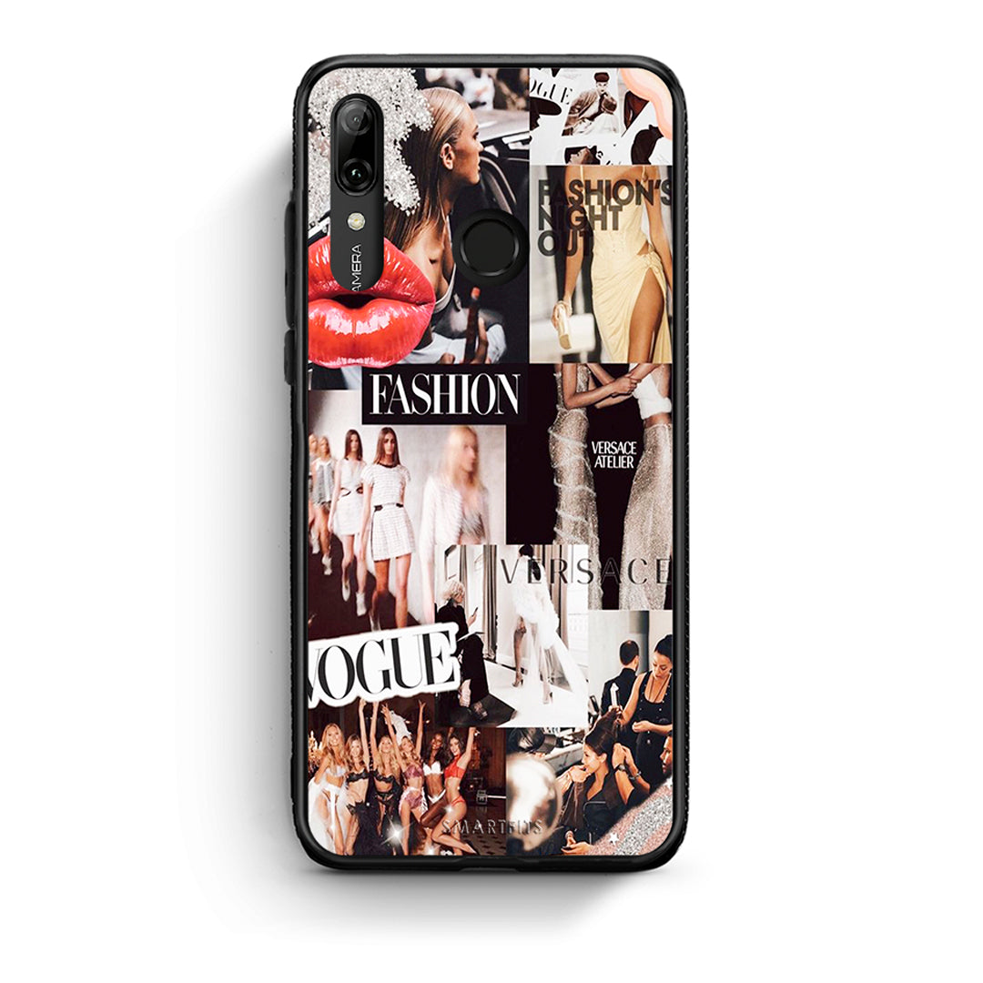 Huawei P Smart 2019 Collage Fashion Θήκη Αγίου Βαλεντίνου από τη Smartfits με σχέδιο στο πίσω μέρος και μαύρο περίβλημα | Smartphone case with colorful back and black bezels by Smartfits