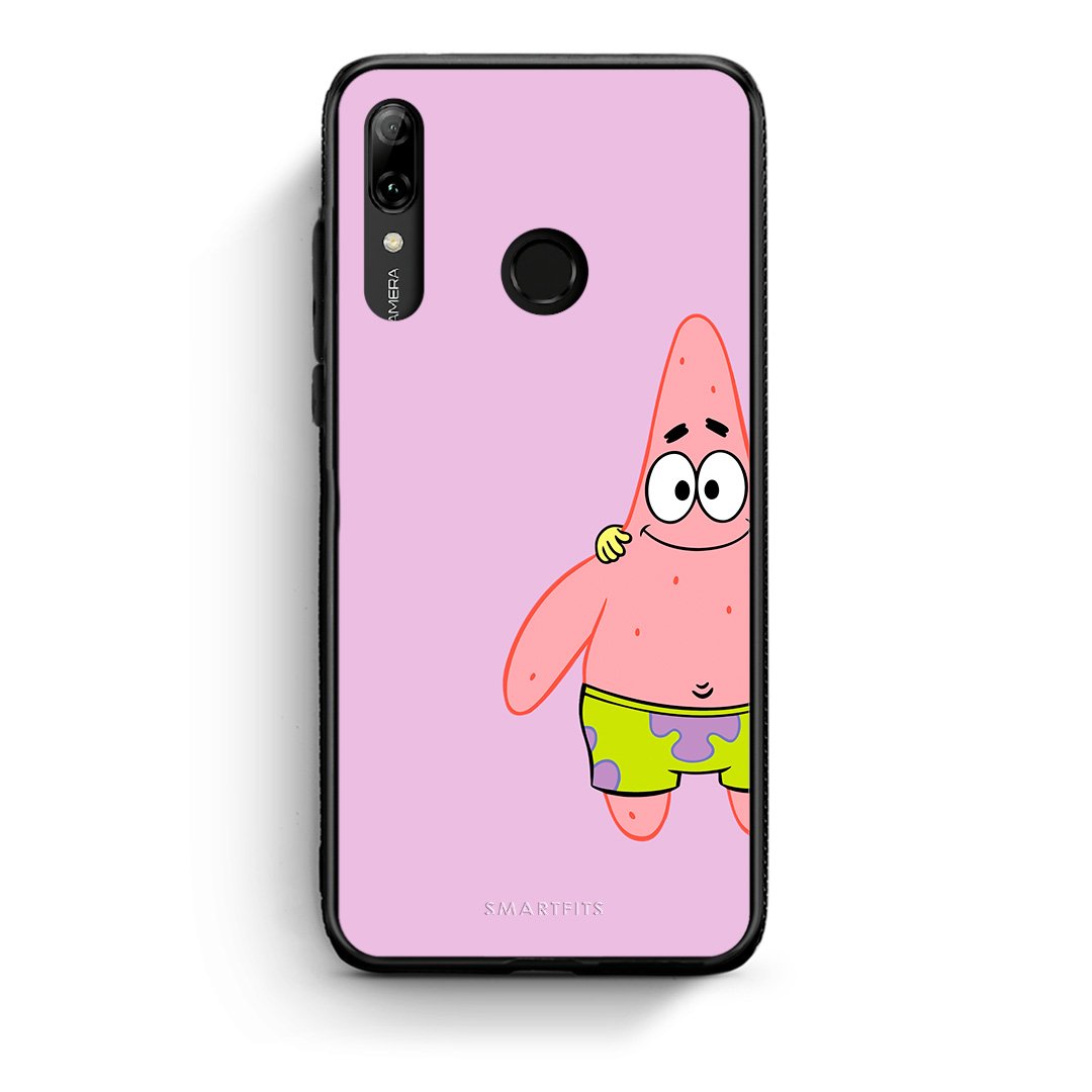 Huawei P Smart 2019  Friends Patrick θήκη από τη Smartfits με σχέδιο στο πίσω μέρος και μαύρο περίβλημα | Smartphone case with colorful back and black bezels by Smartfits
