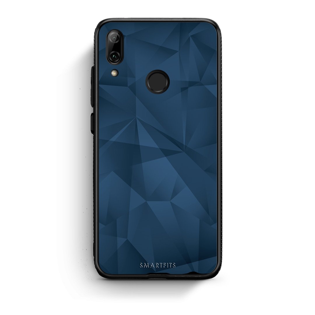 39 - Huawei P Smart 2019  Blue Abstract Geometric case, cover, bumper