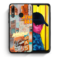 Thumbnail for Θήκη Αγίου Βαλεντίνου Huawei P Smart 2019 Groovy Babe από τη Smartfits με σχέδιο στο πίσω μέρος και μαύρο περίβλημα | Huawei P Smart 2019 Groovy Babe case with colorful back and black bezels