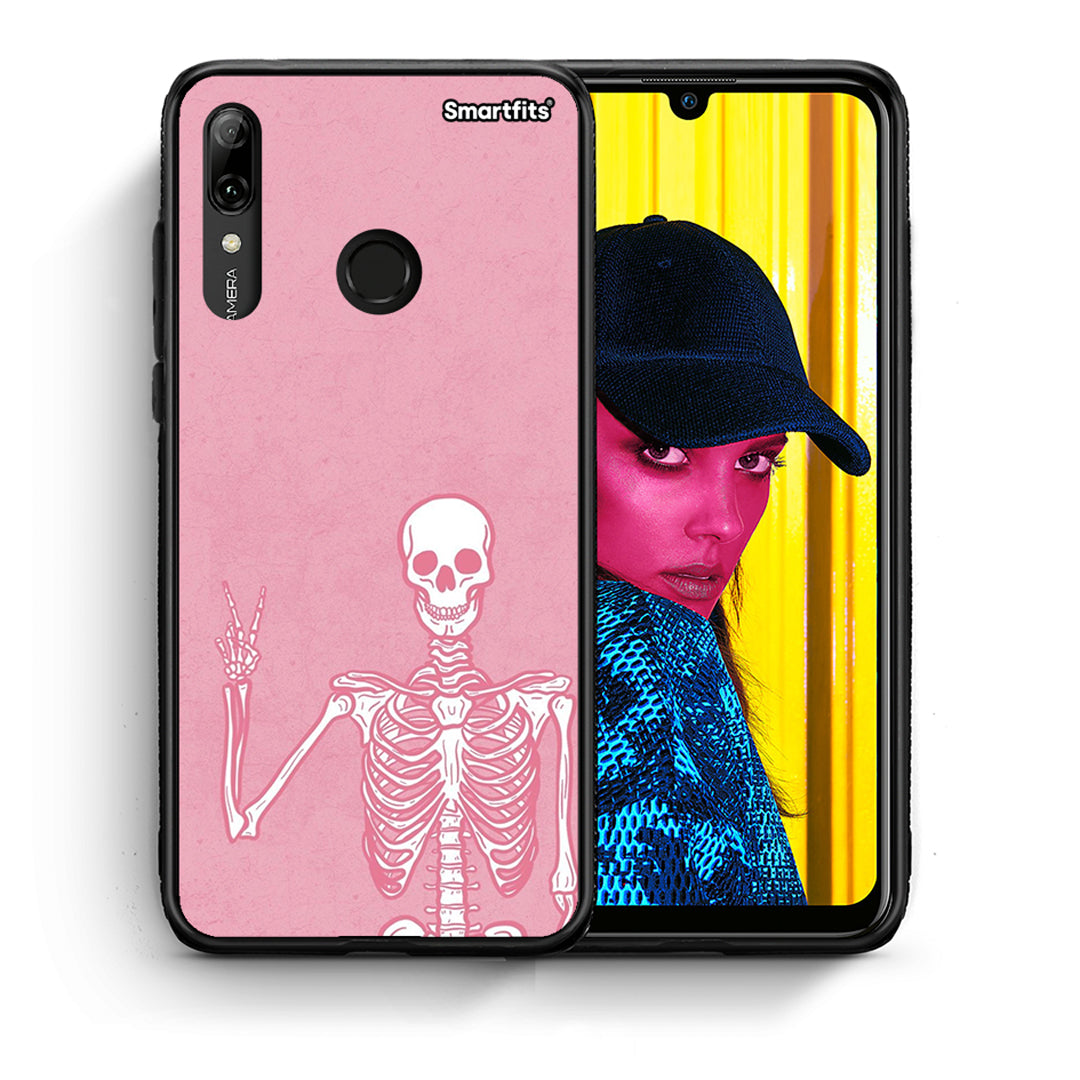 Θήκη Huawei P Smart 2019 Halloween Motivation από τη Smartfits με σχέδιο στο πίσω μέρος και μαύρο περίβλημα | Huawei P Smart 2019 Halloween Motivation case with colorful back and black bezels