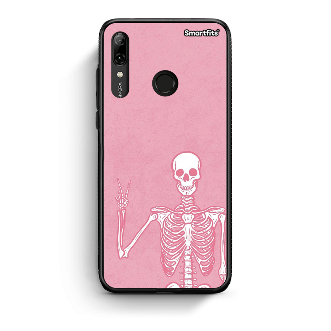 Huawei P Smart 2019 Halloween Motivation Θήκη από τη Smartfits με σχέδιο στο πίσω μέρος και μαύρο περίβλημα | Smartphone case with colorful back and black bezels by Smartfits