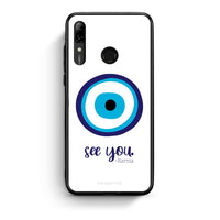 Thumbnail for Huawei P Smart 2019 Karma Says θήκη από τη Smartfits με σχέδιο στο πίσω μέρος και μαύρο περίβλημα | Smartphone case with colorful back and black bezels by Smartfits
