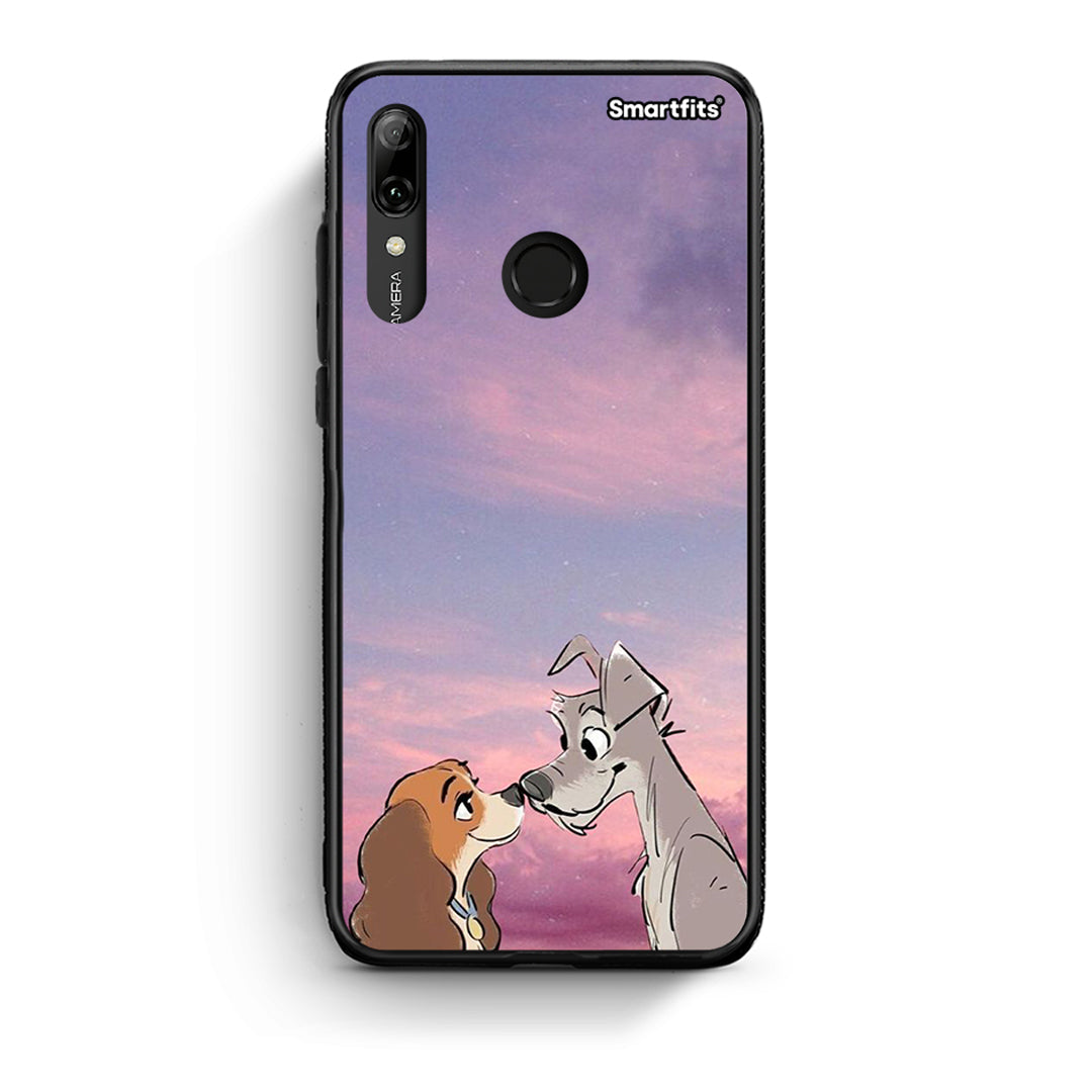 Huawei P Smart 2019 Lady And Tramp θήκη από τη Smartfits με σχέδιο στο πίσω μέρος και μαύρο περίβλημα | Smartphone case with colorful back and black bezels by Smartfits