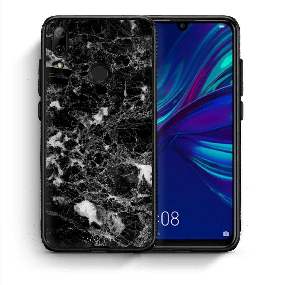Θήκη Huawei P Smart 2019 Male Marble από τη Smartfits με σχέδιο στο πίσω μέρος και μαύρο περίβλημα | Huawei P Smart 2019 Male Marble case with colorful back and black bezels