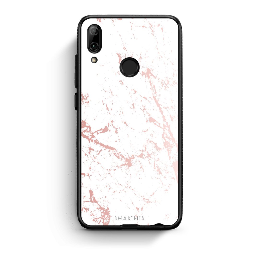 116 - Huawei P Smart 2019  Pink Splash Marble case, cover, bumper
