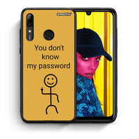Thumbnail for Θήκη Huawei P Smart 2019 My Password από τη Smartfits με σχέδιο στο πίσω μέρος και μαύρο περίβλημα | Huawei P Smart 2019 My Password case with colorful back and black bezels