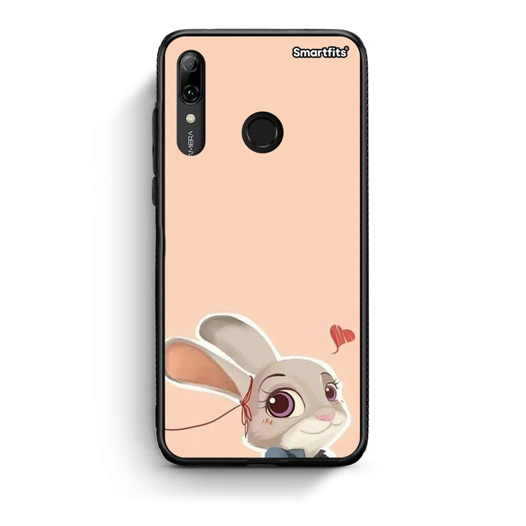 Huawei P Smart 2019 Nick Wilde And Judy Hopps Love 2 θήκη από τη Smartfits με σχέδιο στο πίσω μέρος και μαύρο περίβλημα | Smartphone case with colorful back and black bezels by Smartfits