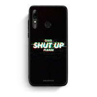 Thumbnail for Huawei P Smart 2019 OMG ShutUp θήκη από τη Smartfits με σχέδιο στο πίσω μέρος και μαύρο περίβλημα | Smartphone case with colorful back and black bezels by Smartfits