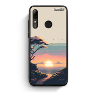 Thumbnail for Huawei P Smart 2019 Pixel Sunset Θήκη από τη Smartfits με σχέδιο στο πίσω μέρος και μαύρο περίβλημα | Smartphone case with colorful back and black bezels by Smartfits