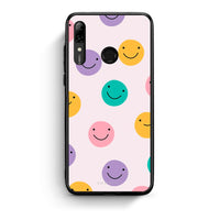 Thumbnail for Huawei P Smart 2019 Smiley Faces θήκη από τη Smartfits με σχέδιο στο πίσω μέρος και μαύρο περίβλημα | Smartphone case with colorful back and black bezels by Smartfits