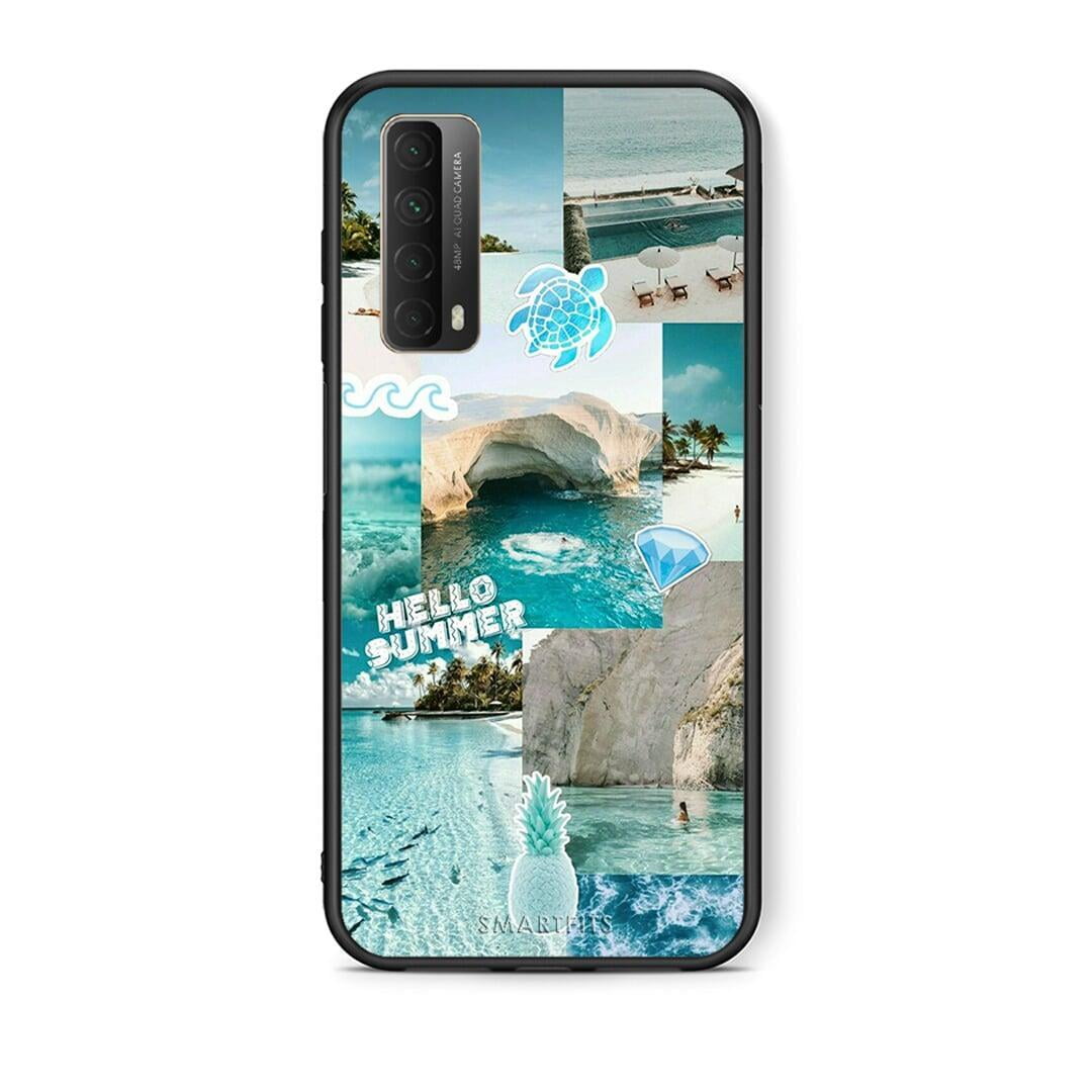 Θήκη Huawei P Smart 2021 Aesthetic Summer από τη Smartfits με σχέδιο στο πίσω μέρος και μαύρο περίβλημα | Huawei P Smart 2021 Aesthetic Summer case with colorful back and black bezels