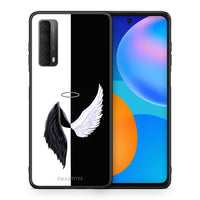 Thumbnail for Θήκη Huawei P Smart 2021 Angels Demons από τη Smartfits με σχέδιο στο πίσω μέρος και μαύρο περίβλημα | Huawei P Smart 2021 Angels Demons case with colorful back and black bezels